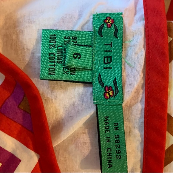 Tibi Striped Chevron Wrap Mini Skirt 6 - Picture 6 of 11